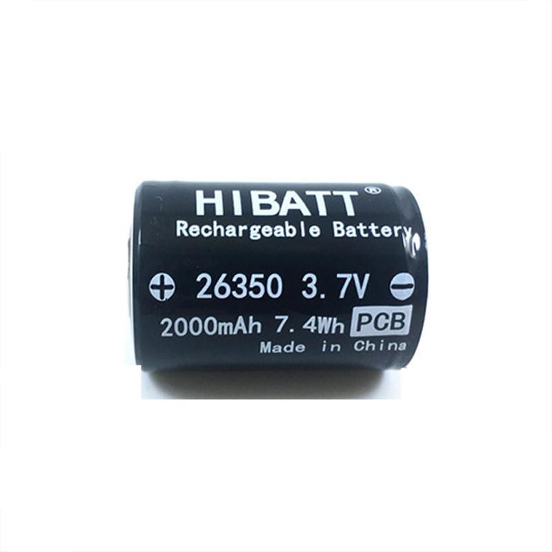 26350 2000mAh 3.7V camera lithium battery 2