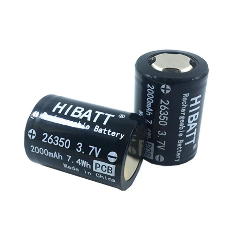 26350 2000mAh 3.7V camera lithium battery