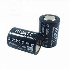 26350 2000mAh 3.7V camera lithium battery