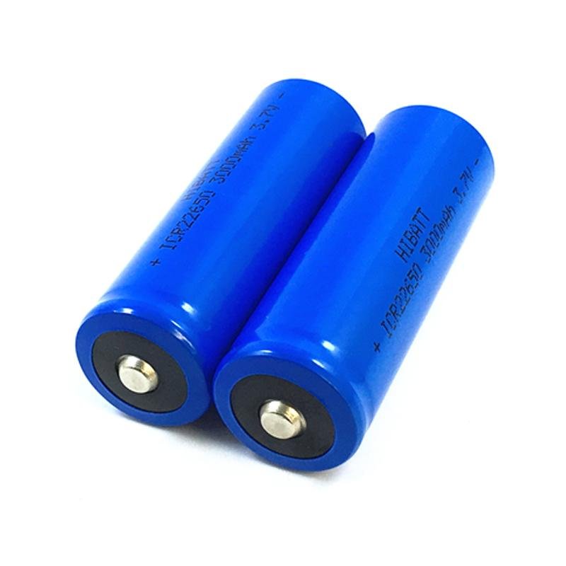Rechargeable lithium battery 22650 3000mAh 3.7V 5