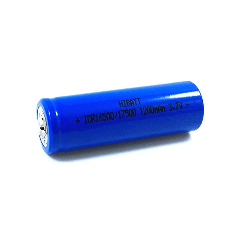 尖头/平头锂电池16500/17500 1200mAh 3.7V 2
