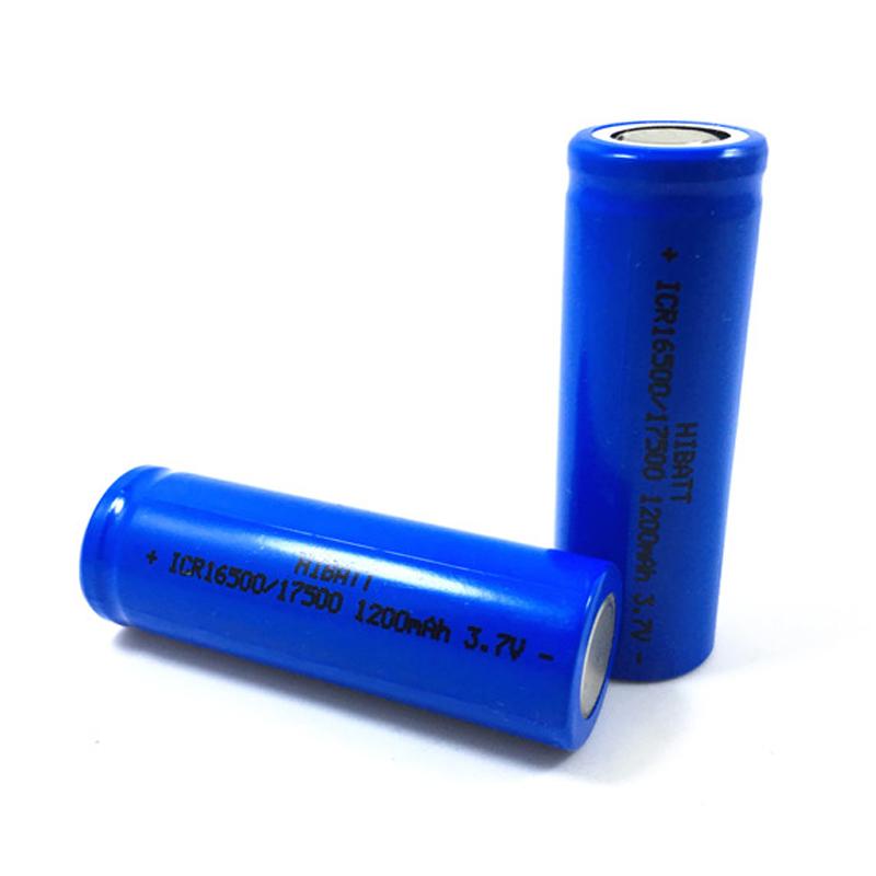 尖頭/平頭鋰電池16500/17500 1200mAh 3.7V 4