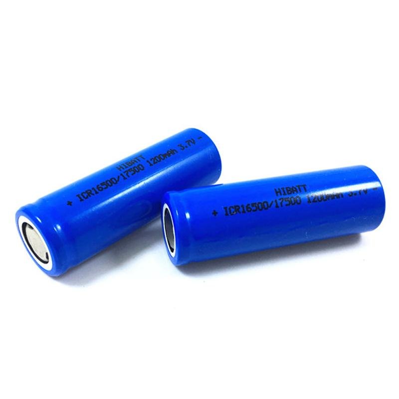 Point/Flat Lithium Battery 16500/17500 1200mAh 3.7V 5