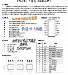 CZ6603-三通道LED驱动芯片