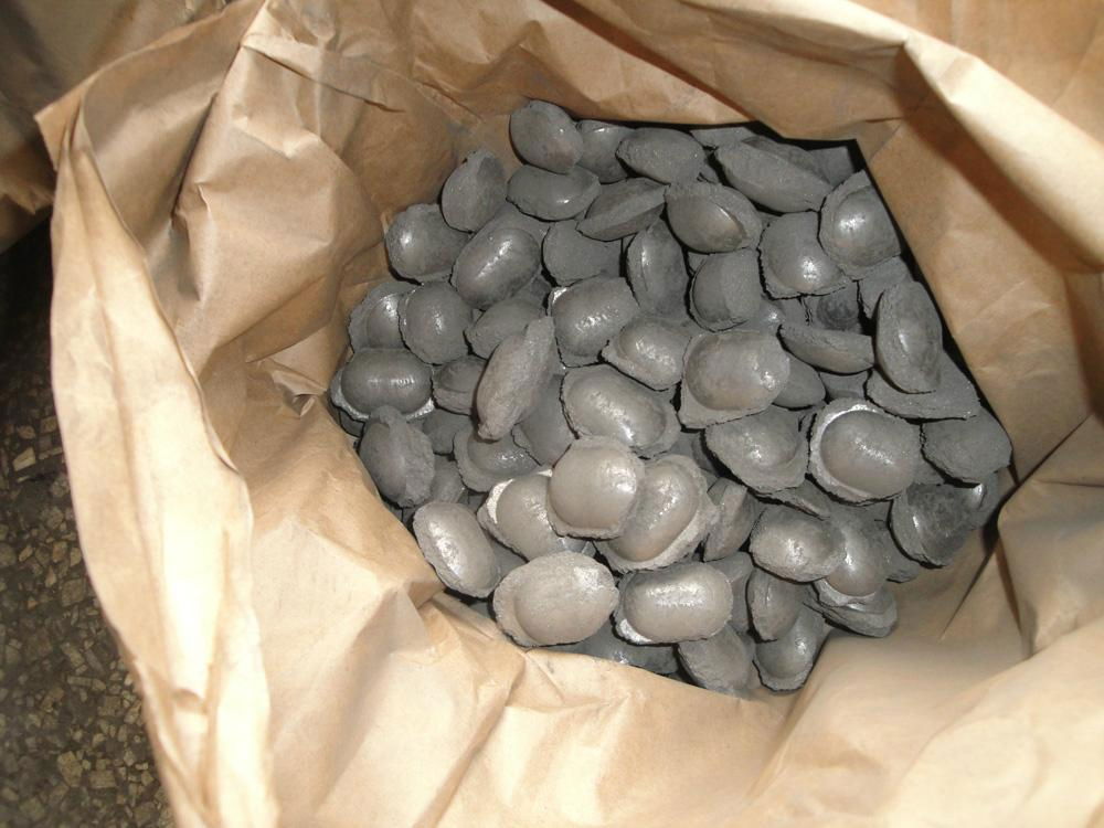 manganese and aluminum tablets or briquettes