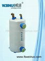 Shell and tube titanium evaporator