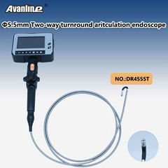 5.5mm two-way turnround aritculation industrial endoscope