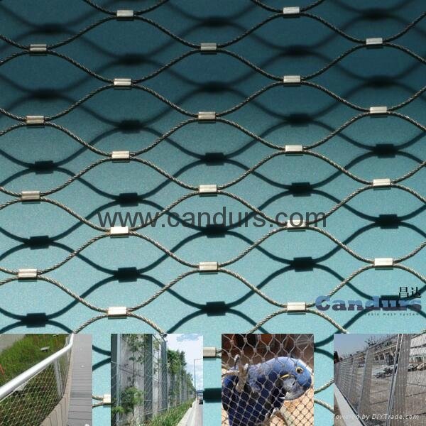 3 mm 120 mm x 210 mm AISI 316 Flexible Inox Cable Mesh Netting 2