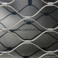 迪拜欄杆柔性防護鋼絲網-昌達不鏽鋼鋼索網 CD3040