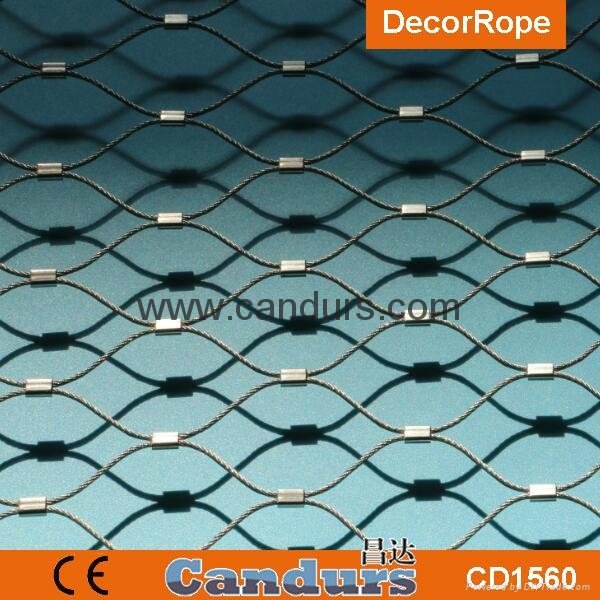Ferruled Stainless Steel Wire Rope Zoo Mesh 3