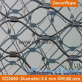 Ferruled Stainless Steel Cable Wire Rope Monkey Enclosure Mesh In Zoo