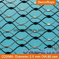 Ferruled Stainless Steel Cable Wire Rope Leopard Enclosure Mesh In Zoo