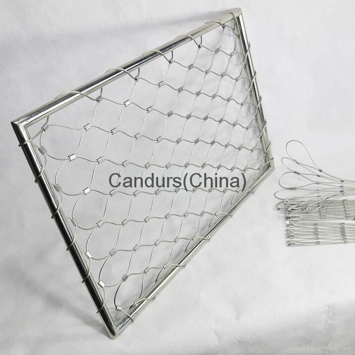 3 mm 180 mm x 312 mm Stainless Steel Wire Rope Web Net 4