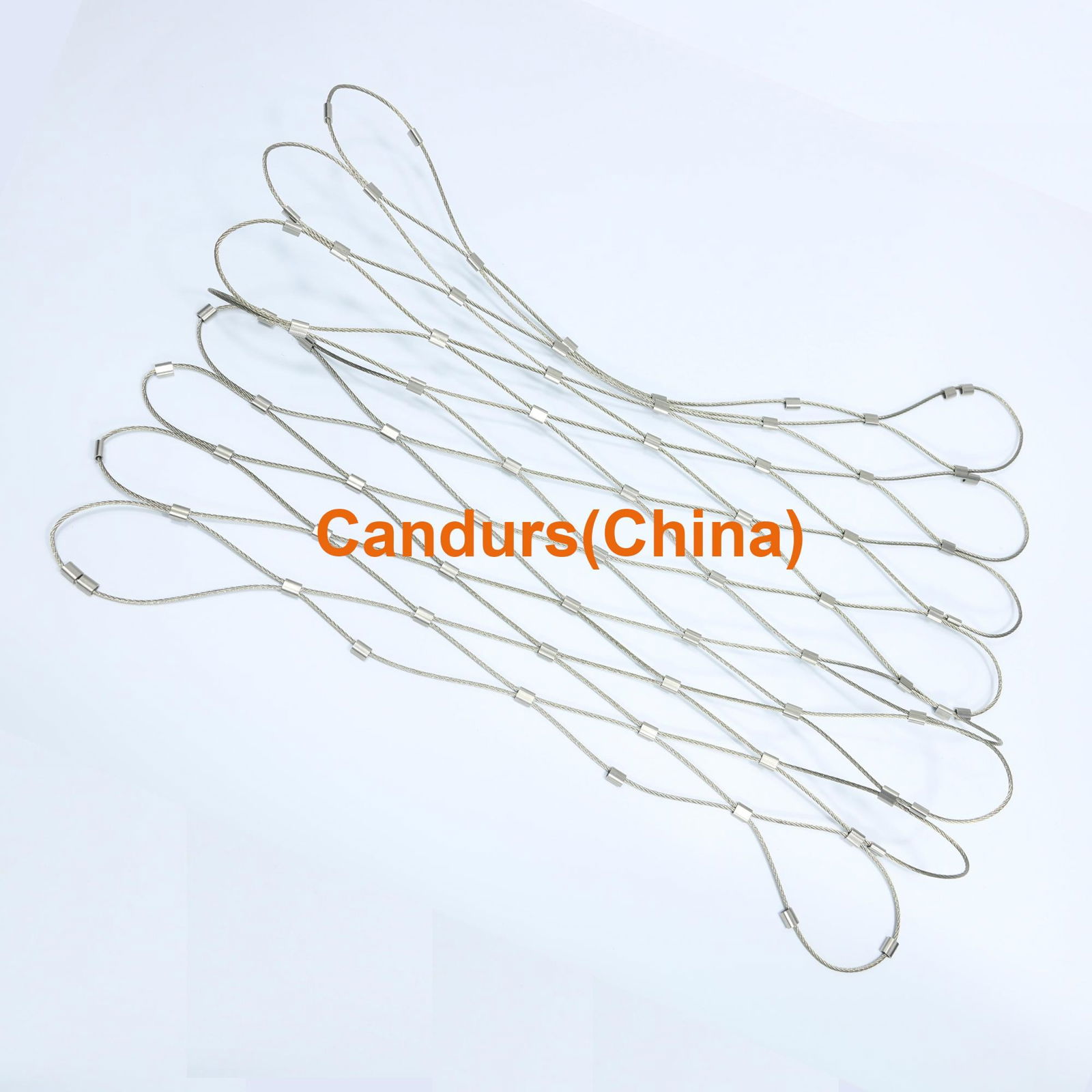 2.0mm 100 mm Mesh 316 Flexible Stainless Steel Wire Cable Mesh 4