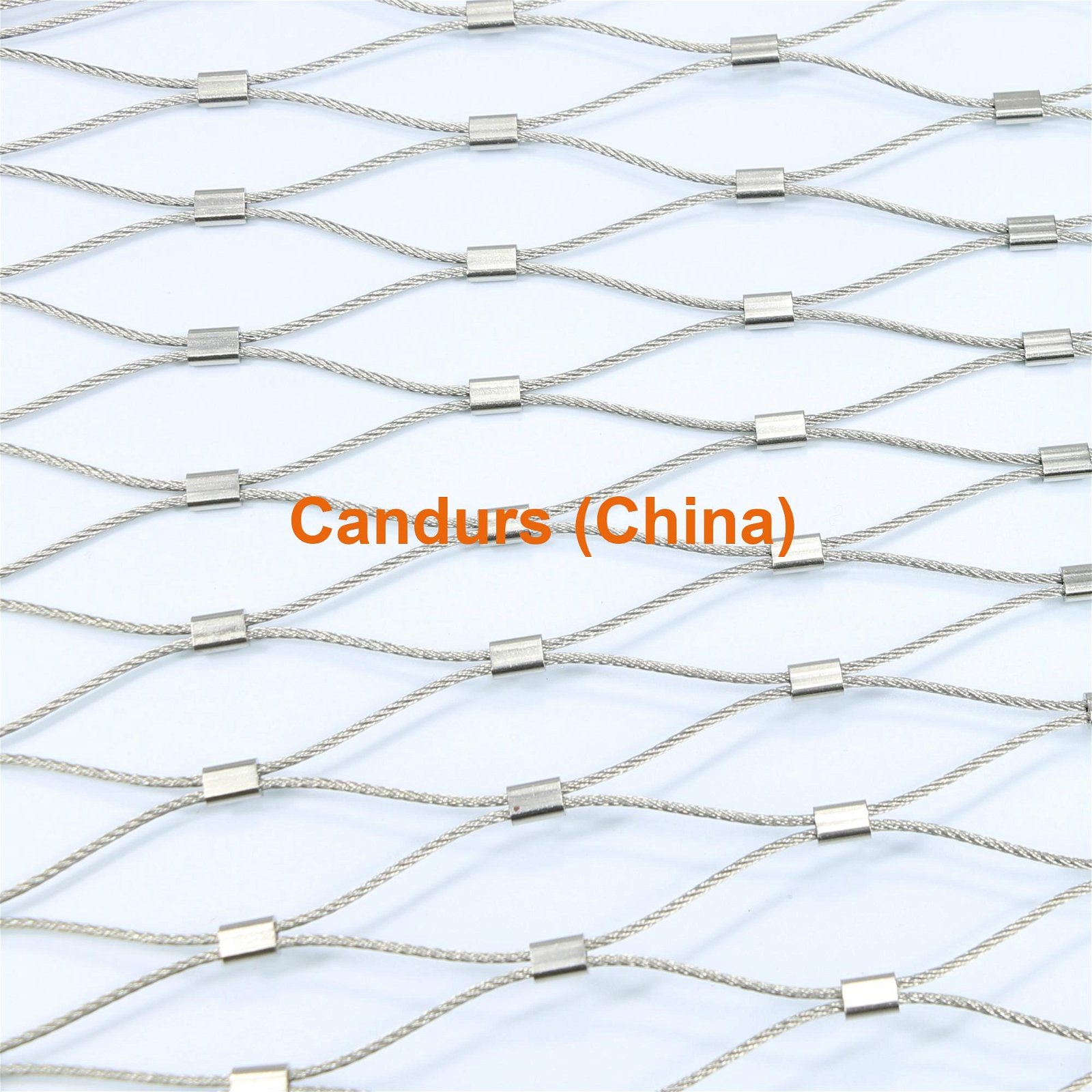 1.5 mm 180mm x 312 mm Flexible 316 Stainless Steel Wire Rope Mesh 2