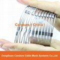 1 mm 40 mm x 70 mm Flexible Stainless Steel Diamond Wire Cable Mesh 7