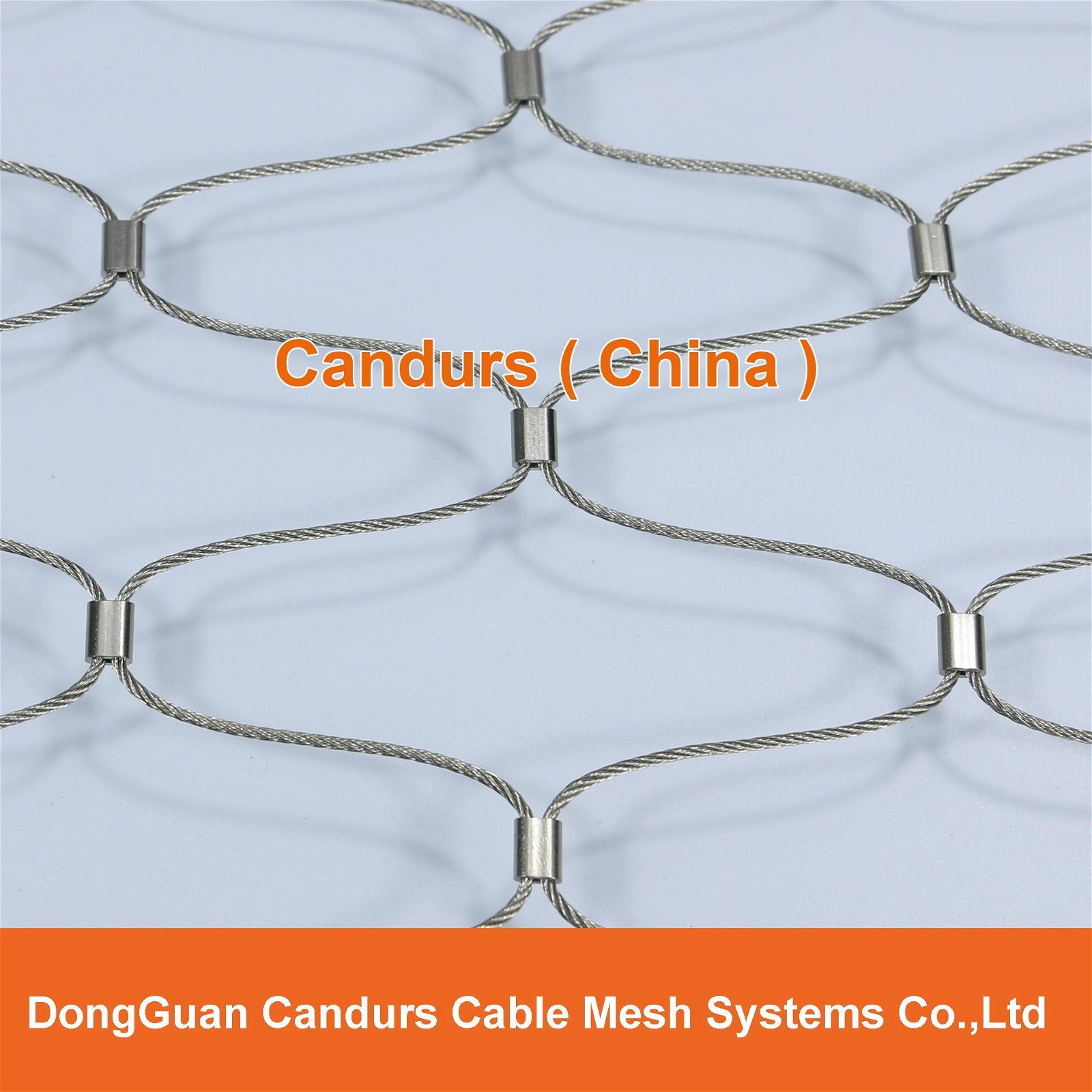 3 mm 120 mm x 210 mm AISI 316 Flexible Inox Cable Mesh Netting 6
