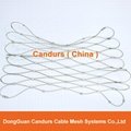 3 mm 120 mm x 210 mm AISI 316 Flexible Inox Cable Mesh Netting 17