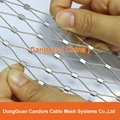 3 mm 200mm x 350 mm Flexible Stainless Steel Wire Rope Ferruled Mesh