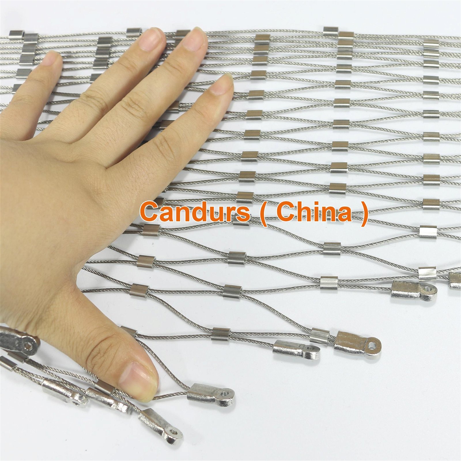 1.5毫米不锈钢丝绳扣网护栏 14