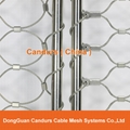 Ferruled Stainless Steel Cable Wire Rope Lion Enclosure Mesh In Zoo