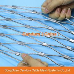 3 mm 160 mm x 280 mm Flexible Stainless Steel Cable Wire Net