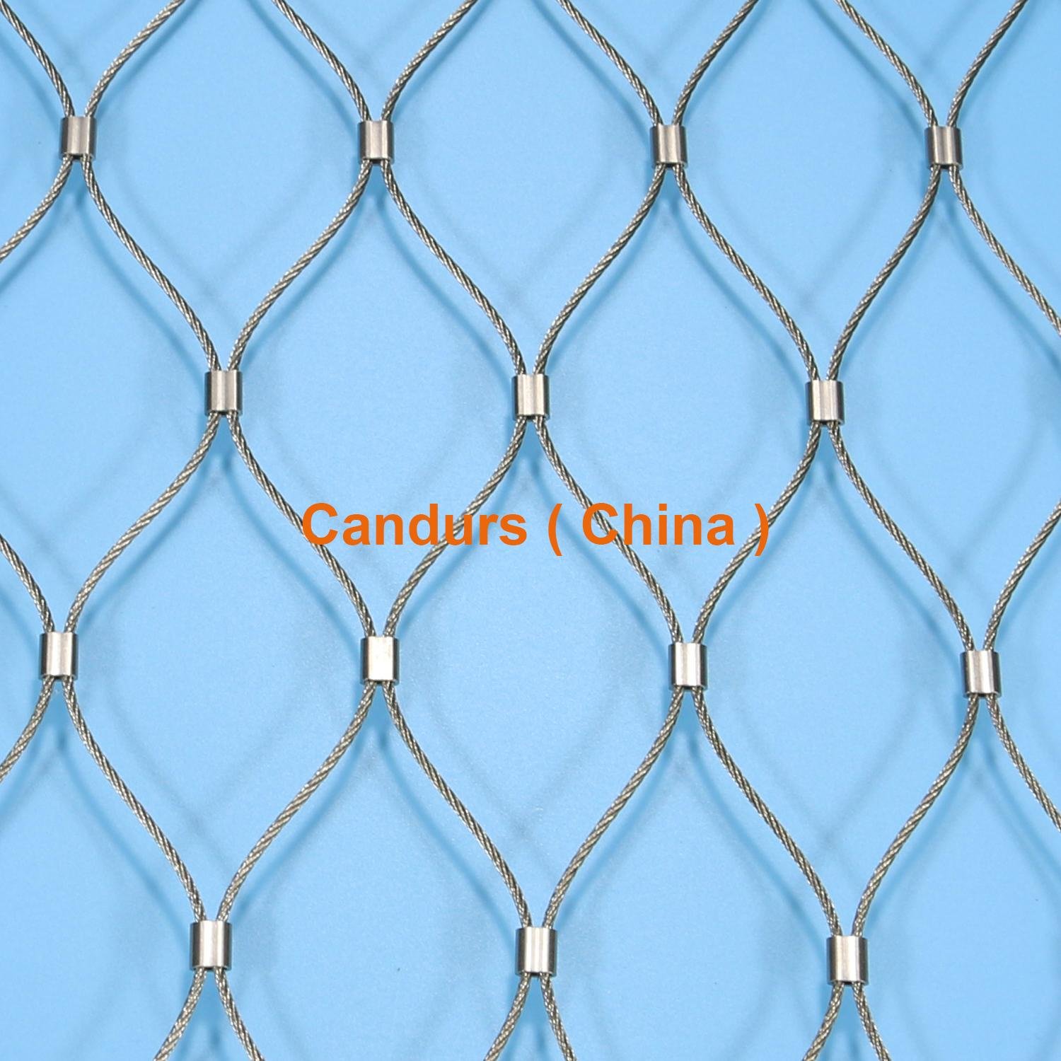 Ferruled Stainless Steel Wire Rope Zoo Mesh 5
