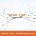 2 mm 200 mm x 350 mm Stainless Steel Wire Cable Sleeve Mesh