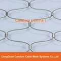 1.5 mm 200 mm x 250 mm Architectural Flexible Stainless Steel Rope Net