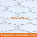 2.0mm 100 mm Mesh 316 Flexible Stainless Steel Wire Cable Mesh 17