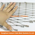 2.0mm 100 mm Mesh 316 Flexible Stainless Steel Wire Cable Mesh 2