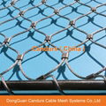 Stainless Steel Zoo Rope Mesh Enclosure