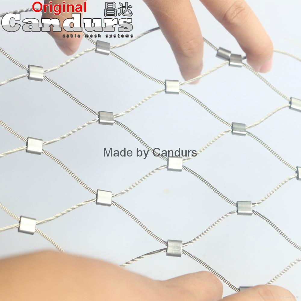 2 mm 60 mm x 105 mm Stainless Steel Wire Rope Mesh Net 2