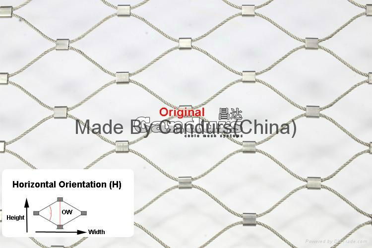 L24  Pattern Stainless Steel Cable Mesh For Balustrade Staircase  Railing 5