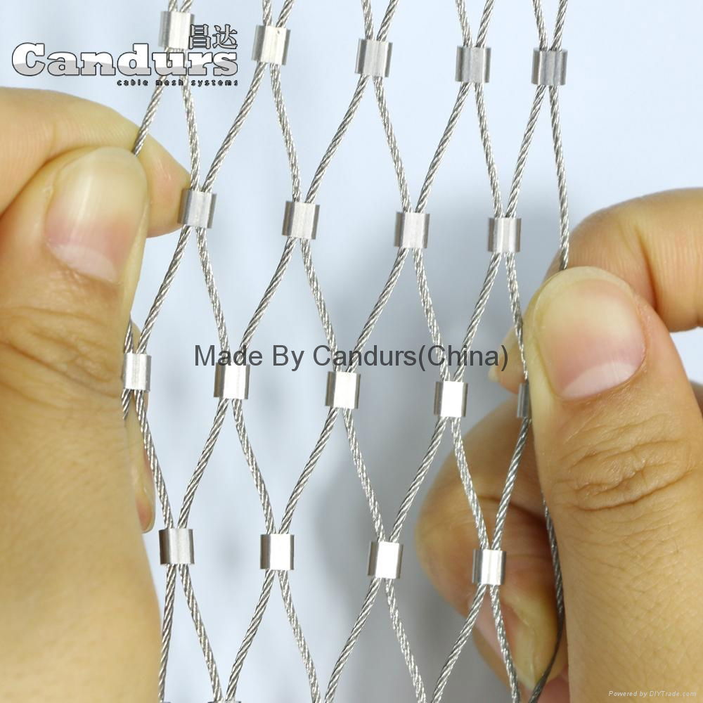 316 Inox Cable Mesh Stainless Steel Rope Bird Aviary Netting In Zoo