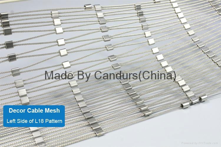 L24  Pattern Stainless Steel Cable Mesh For Balustrade Staircase  Railing 2