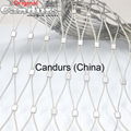 Flexible Stainless Steel Wire Rope Netting 1.5 mm Cable 60mm Mesh