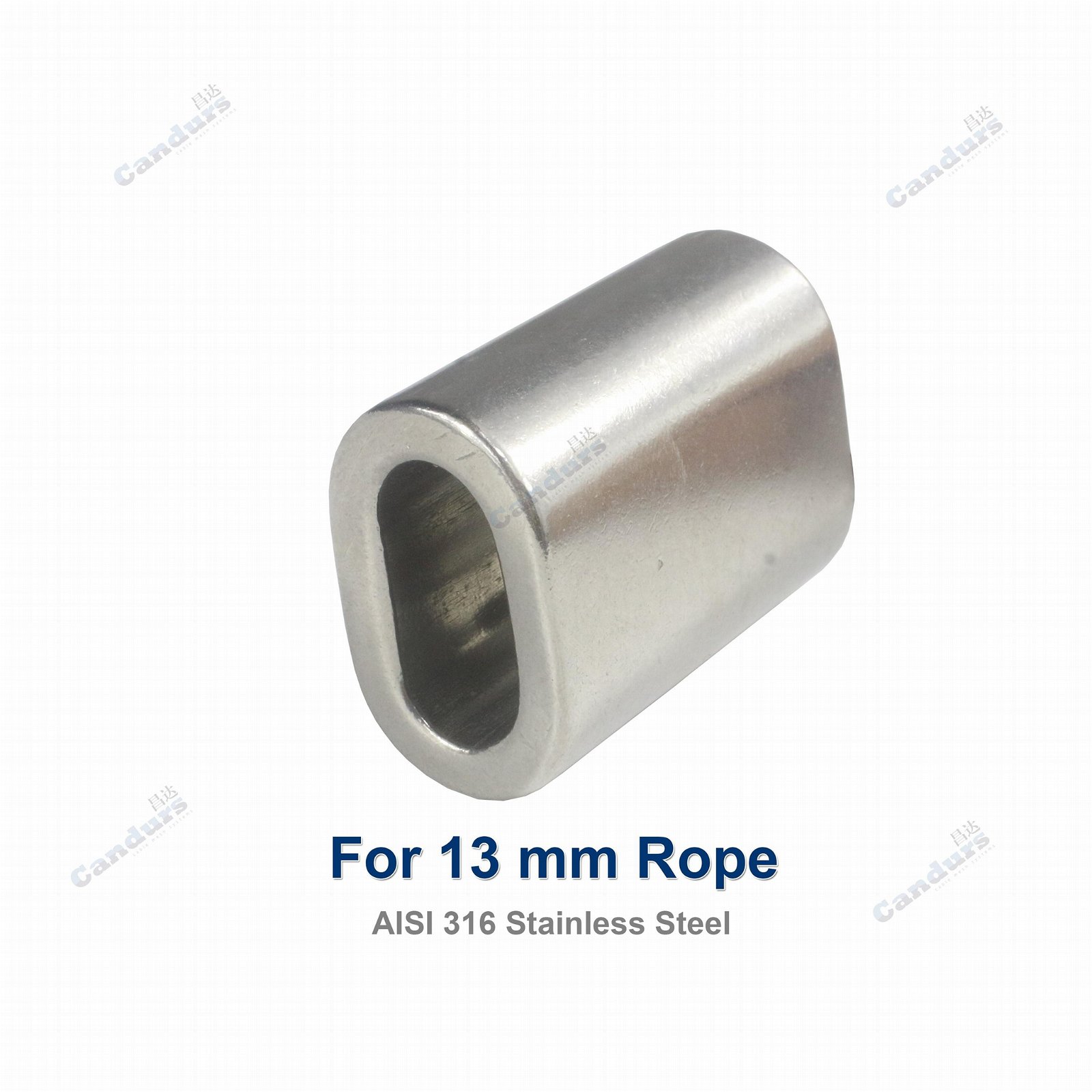 13 mm Stainless Steel Oval Wire Rope Sleeves