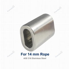 14 mm Stainless Steel Cable Crimp Sleeve
