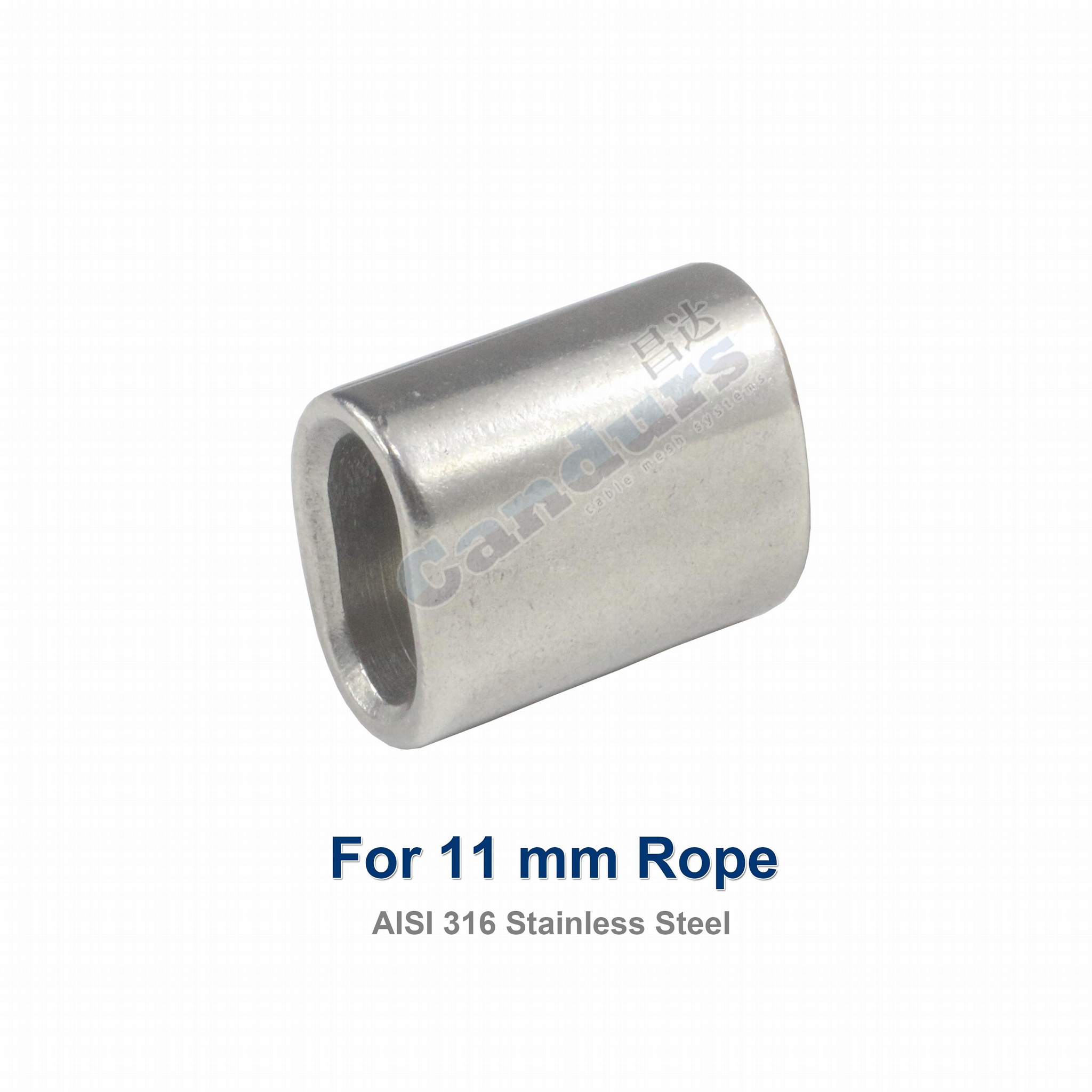 11 mm 316 Stanless Steel Cable Crimp Sleeve 11 mm 316 Stanless Steel Cable Crimp Sleeve