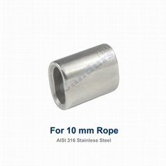 10 mm AISI 316 Stanless Wire Rope Steel Sleeve