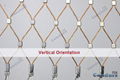 2.0mm 40mm x 70 mm Stainless Steel Ferruled Rope Mesh 2