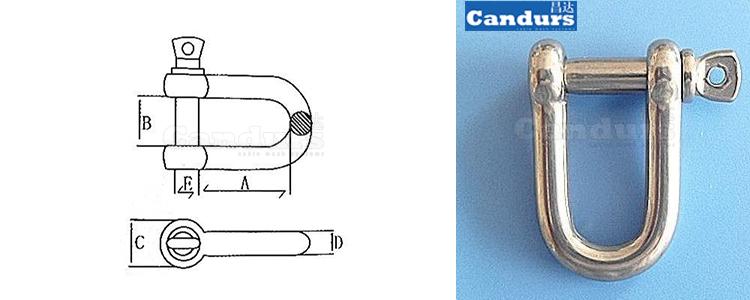 316 Stainless Steel Bow Shackle