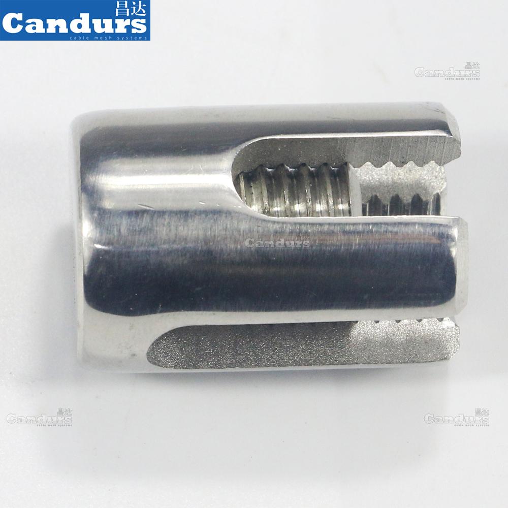 90 Degree 2mm 3mm 4mm 5mm 6mm Stainless Steel Wire Rope Cross Clamp For Trellis 3