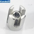 90 Degree 2mm 3mm 4mm 5mm 6mm Stainless Steel Wire Rope Cross Clamp For Trellis