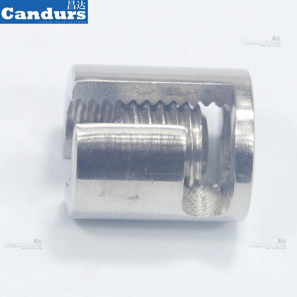 Adjustable 2mm 3mm 4 mm 5mm 6mm Cross Cable Clamp For Trellis 2