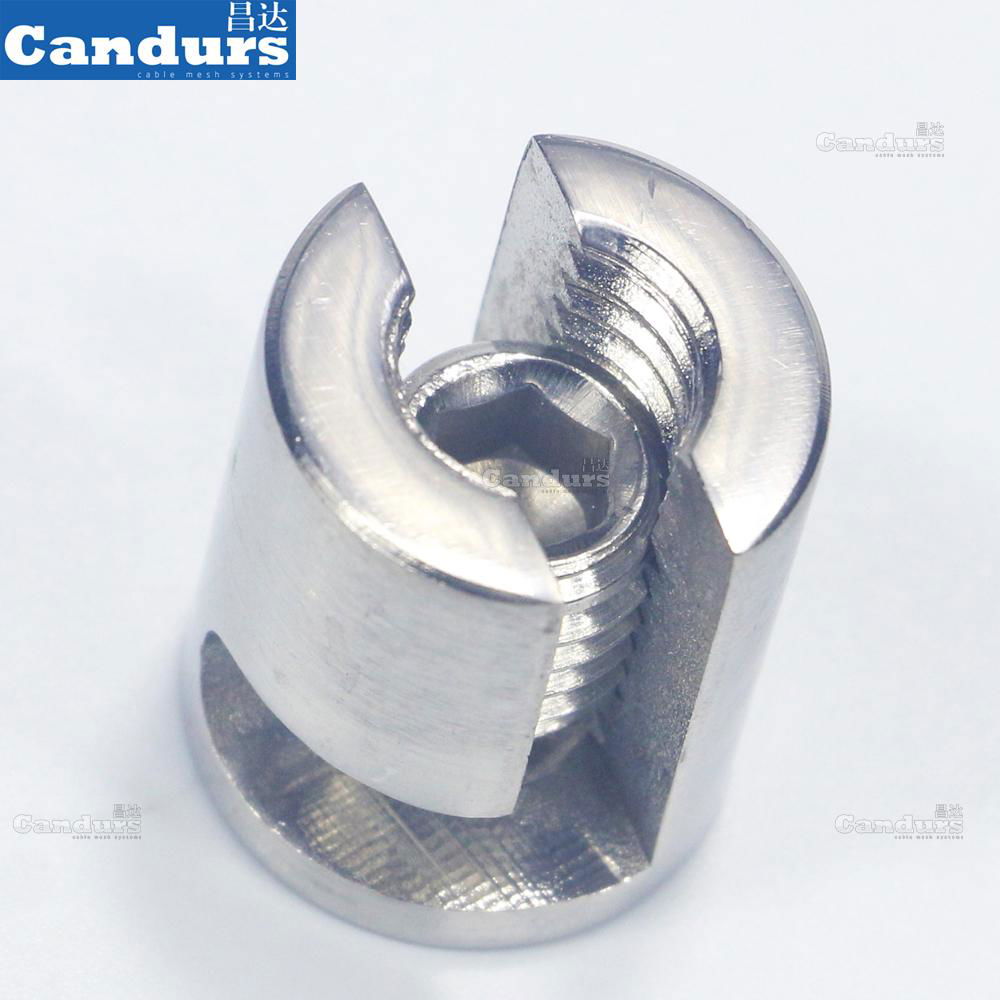 Adjustable 2mm 3mm 4 mm 5mm 6mm Cross Cable Clamp For Trellis - China
