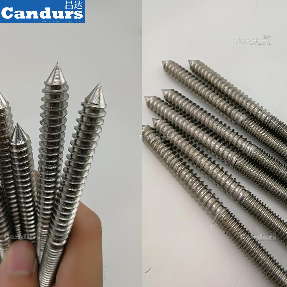 M8 M10 316 Stainelss Steel Dual Thread Screw