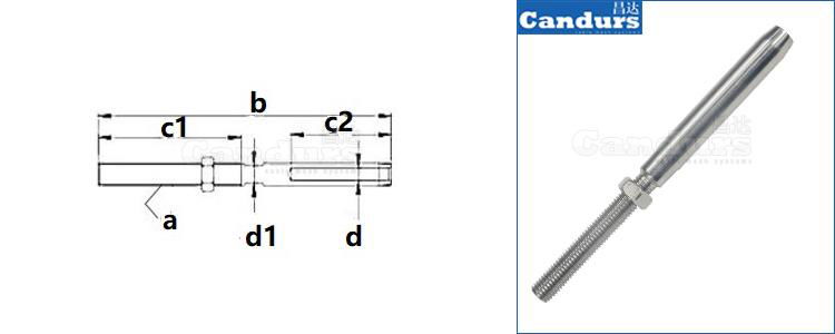 Stainless Steel Rope Thread Terminal