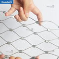 2 mm 50mm x 90 mm Flexible Stainless Steel Wire Rope Mesh Net